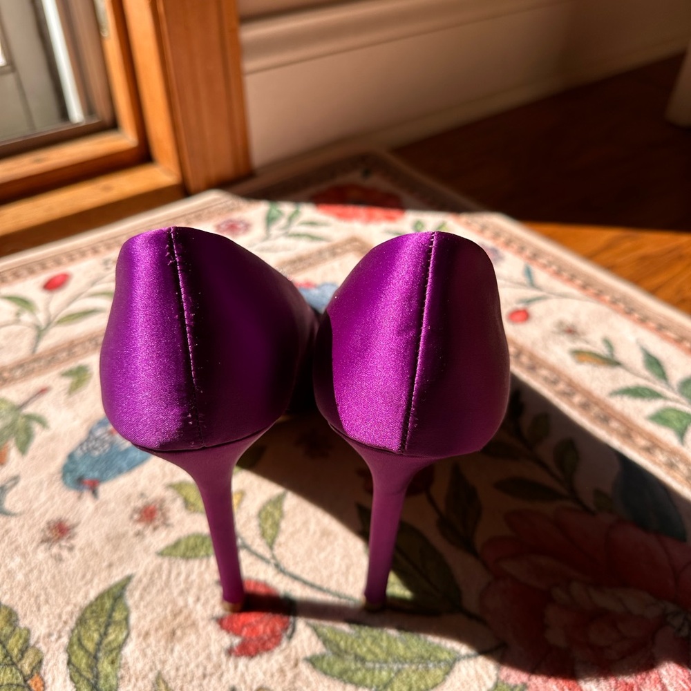 Express Violet Heels With Silver Embellishments - image 4